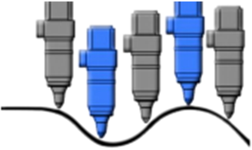 Емкостной датчик высоты и неровности листа