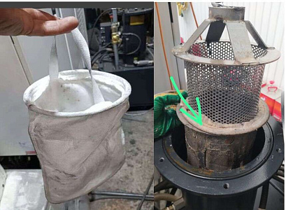 Фильтр мешок системы очитски СОЖ для KVL1361