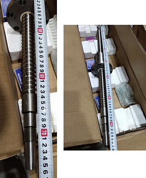 Шарико-винтовая пара с гайкой оси Y, Lобщ=756 (винт+гайка+подшипники) для VDL-500