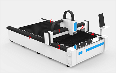 Гофрозащита (№3,4,5,6) для KMT 3015 L1-3000W (TPF-3015P)